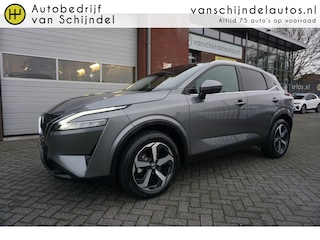 Nissan Qashqai 1.3 MHEV 158PK XTRONIC TEKNA LUXE KEURIGE NETTE STAAT 360CAMERA PANORAMADAK ZWARTE HEMEL ANDROID-APPLECARPLAY NAVI CLIMA ADAPTIEVE CRUISE PDC V+A 18INCH LEDER KEYLESS FULL LED ENZ...