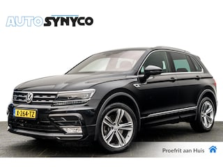 Volkswagen Tiguan 2.0 TDi 240 Pk 4Motion R-Line I Zwart Leder I Panoramadak I Org. Electr. Trekhaak I 19 inch. I Digital Cockpit