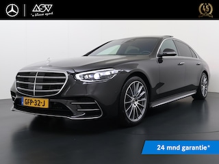 Mercedes-Benz S-klasse 450 e AMG Lang | Panorama - Schuifdak | Burmester 3D Surround System | Stoelventilatie/-verwarming Voor + Achter | Massage stoelen | Distronic Cruise Control & Stuur assistent | 360° Camera | 20" AMG Velgen