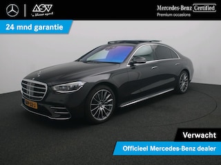 Mercedes-Benz S-klasse 450 e AMG Lang | Panorama - Schuifdak | Burmester 3D Surround System | Stoelventilatie/-verwarming Voor + Achter | Massage stoelen | Distronic Cruise Control & Stuur assistent | 360° Camera | 20" AMG Velgen