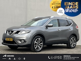 Nissan X-Trail 1.6 DIG-T Tekna / Afneembare Trekhaak (1800kg) / Elektrisch Glazen Schuif- en Kanteldak / Stoelverwarming / Rondzichtcamera / Cruise Control / Climate Control / Elektrische Stoelen / Elektrische Kofferbak / Verschuifbare Achterbank /
