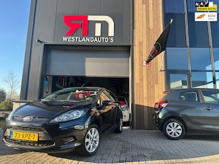 Ford Fiesta 1.25 Champion Zwart- metallic airco LM-velgen NAP dealer-onderhouden/2 sleutels/nette auto
