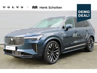 Volvo XC90 T8 Recharge AWD Ultra Bright | Luchtvering | Semi-elektrische trekhaak | Panoramadak met schuif-/kantelfunctie | Verwarmbare voorstoelen met massagefunctie en ventilatie | Verwarmbare achterbank | Premium audio by Bowers & Wilkins | Standkachel | 360° Parkeercamera |