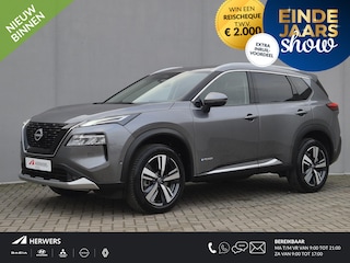 Nissan X-Trail 1.5 e-4orce Tekna 4WD Automaat / Fabrieksgarantie tot 05-2027<100.000 / Allseason banden / Trekgewicht 1.800 Kg / Head Up Display / Stuur-, Stoel en Achterbank verwarming / Adaptief CC / Elektrische achterklep /