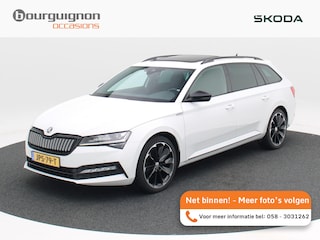 Skoda Superb Combi 1.4 TSi 218 Pk Automaat iV Sportline Business | Panoramadak | Adaptive Cruise | CarPlay | Navigatie | Stoelverwarming | Camera | Trekhaak | 76.398 Km!!
