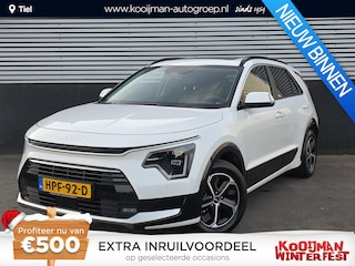 Kia Niro 1.6 GDi Hybrid DynamicPlusLine Schuif-/kanteldak, dodehoek detectie, parkeersensoren v&a, stoel- & stuurwiel verwarming, navigatie, Apple CarPlay/Android Auto, achteruitrij camera
