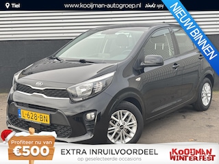 Kia Picanto 1.0 DPi DynamicLine Apple Carplay en/of Android auto Navigatie, Nieuw geleverd en dealeronderhouden, 1e eign. Cruise control, Achteruitrijcamera