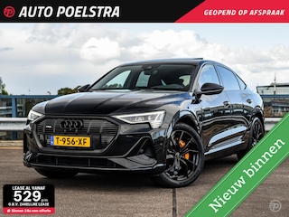 Audi E-tron 55 quattro S edition 95 kWh Panoramadak Luchtvering RS Zetels HUD B&O Matrix LED Rondomzicht Camera Apple CarPlay Black Edition