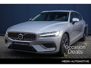 Volvo V60 2.0 T6 Plug-in hybrid AWD Essential Bright | Trekhaak | Stuur- stoelverwarming | Pilot Assist | BLIS | Lederen bekleding | Park Assist