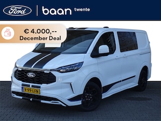 Ford Transit Custom 320 L1H1 2.0 TDCI 170pk Sport AWD Automaat | Dubbele Cabine | Full Options | 360 Camera | DC | Adaptieve Cruise. | Half Leder | Wegklapbare Trekhaak |