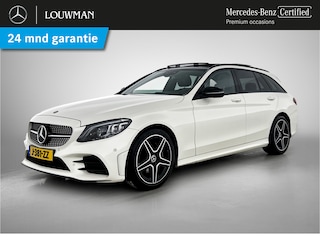 Mercedes-Benz C-klasse Estate 180 Business Solution AMG AMG Line | Night Pakket | Panorama Schuif-Kanteldak | Parkeerpakket met 360°-camera | Sfeerverlichting. Inclusief 24 maanden Mercedes-Benz Certified garantie voor Europa.