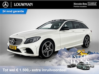 Mercedes-Benz C-klasse Estate 180 Business Solution AMG AMG Line | Night Pakket | Panorama Schuif-Kanteldak | Parkeerpakket met 360°-camera | Sfeerverlichting. Inclusief 24 maanden Mercedes-Benz Certified garantie voor Europa.