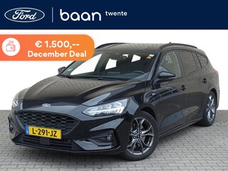 Ford Focus Wagon 1.0 Turbo 125pk Mild Hybride ST Line Business | Elek. achterklep | Full Led Koplampen | Stoelverw. | Blis | Camera | Trekhaak | Agate Black