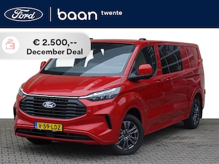 Ford Transit Custom 2.0 TDCI 136 PK L2H1 Limited Automaat | Dubbel Cabine | AGR Stoelen | Adaptive Cruise C. | Dodehoek sensor | Trekh. | 5 Persoons | Camera | LED | Navi | Apple Carplay |