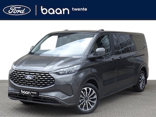 Ford Tourneo Custom 2.5 Plug-IN Hybrid 233 PK L2H1 Titanium X | Incl. BTW & BPM | 8 Persoons | Full Led Koplampen | Trekhaak Wegklapbaar | Blis | Adaptieve Cruise. | Elek. Schuifdeuren | Volledig Leder | Camera | Uit Voorraad Leverbaar