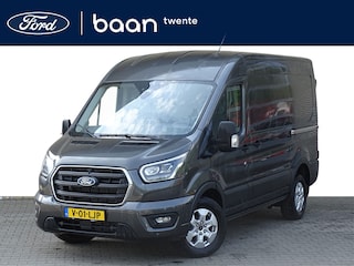 Ford Transit 350 L2H2 2.0 TDCI 165pk Limited Automaat Full Options | Dubbele Schuifdeur | Bijrijdersstoel | 360 Camera | Adaptieve Cruise. | Trekhaak |