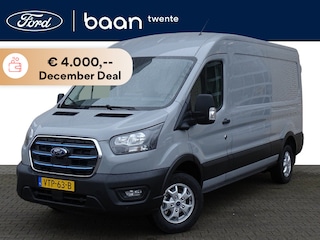 Ford Transit 350 L3H2 68 kWh - 184pk | blis | adaptieve cruise | camera 360 graden | bijrijdersstoel | stoelverw. | automatische airco | sync 4 | groot scherm