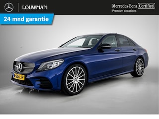 Mercedes-Benz C-klasse 180 AMG Nightpakket | Panoramadak | Burmester® | 360° Camera | Alarm | Sfeerverlichting | Keyless Go | Inclusief 24 maanden Mercedes-Benz Certified garantie voor Europa.