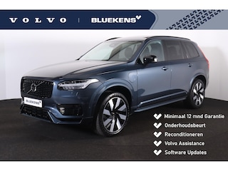 Volvo XC90 T8 Recharge AWD Ultra Dark - Panorama/schuifdak - IntelliSafe Assist & Surround - 360º Camera - Harman/Kardon audio - Adaptieve LED koplampen - Verwarmde voorstoelen, stuur & achterbank - Parkeersensoren voor & achter - Elektr. bedienb. voorstoelen met geheugen - Head up display - Draadloze tel. lader - Extra getint glas - 21' LMV