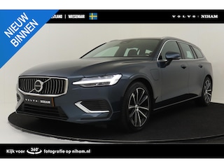 Volvo V60 T6 PLUG-IN HYBRID AWD ESSENTIAL BRIGHT -LEDER|CLIMATE|BLIS|TREKHAAK|ADAP.CRUISE|CAMERA|LENDESTEUN