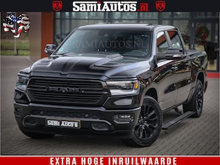 Dodge Ram 1500 Black Sport | Hemi 5.7 V8 | Luchtvering | 360 Camera | Panorama Dak | 4x4 Crew Cab | Dubbele cabine 5 persoons | Grijskenteken |