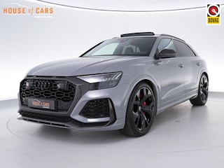 Audi Q8 RSQ8 Quattro 600pk 4.0 TFSI |fabrieks garantie|dealer onderhouden|RS-dynamic plus|Carbon ext.|panoramadak|B&O|luchtvering|achteras besturing|massage|stoelventilatie&verwarming|HUD|Matrix LED|