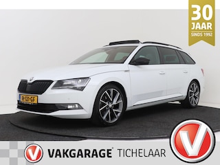 Skoda Superb Combi 2.0 TSI 220 PK Sportline Business | Uitklap Trekhaak | Panoramadak | Camera | CarPlay | Stoelverwarming V+A |