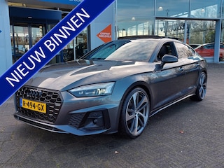 Audi A5 Sportback 35 TFSI 150pk Automaat S-Edition | Origineel NL | Navi | Clima | Cruise | Panorama Schuifdak | Led koplampen | Stoelverwarming | Pdc V+A+Camera | Privacy Glass | 20''lm