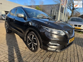 Nissan Qashqai 1.2 Tekna exclusive, leder, panorama, trekhaak, navi, cruise, camera pdc, multi-stuur, 19" wielen nwe apk 82.827 km