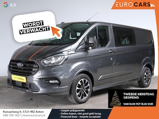Ford Transit Custom 320 2.0 TDCI L2H1 170PK Sport Dubbele Cabine Aut. Airco ACC Bluetooth Navi Trekhaak
