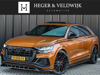 Audi Q8 60 TFSI e Quattro Competition · Keyless · B&O Sound · Soft Close · 360 Camera · Stuurverwarming · Panoramadak · Head-up · Alcantara · Memory Seats · Adaptive Cruise · Achterbank verwarmd · Trekhaak