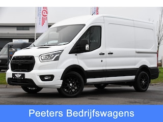 Ford Transit 350 2.0 TDCI L2H2 Limited Adaptieve Cruise, Camera, Carplay, Xenon, 170pk, Automaat, Trekhaak, NAVI, 2 x Schuifdeur, Multimedia, Uniek!
