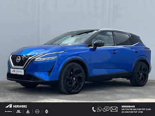 Nissan Qashqai 1.3 MHEV Xtronic Tekna Plus Automaat / Cold pack / Panoramadak / HUD / Stuur-, Stoel en voorruitverwarming / Rondomzicht camera / Voorstoelen met massage / Elektrische achterklep / Adaptief CC / Apple Carplay Android Auto /