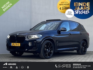 BMW X3 xDrive30e M-Sport Automaat / Zeer compleet / Elektrische trekhaak 2.000 kg / EAER 45 km / Head Up / Camera 360° / Adaptive Cruise / Elektr. panorma schuifdak / Elektr. klep en stoelen / M-Sport / Harman Kardon / 21"  LM wielen 245/40R21 + 275/35R21/