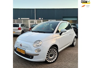 Fiat 500 1.4-16V Lounge | Opendak | EL Ramen | LM Velgen | Climate Control |Leren Bekleding | Parkeersensoren | Sport Modus |