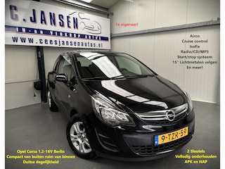 Opel Corsa 1.2-16V Berlin 1e eigenaar!!! | Airco | Cruise control | Isofix-bevestigingspunten voor kinderzitjes