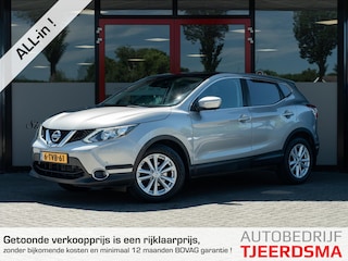 Nissan Qashqai 1.2 Connect Edition | Origineel NL | Trekhaak | Panoramadak | Navigatie | 360 Graden Camera | Cruise Control | Metallic Lak | Climate Control | Lichtmetalen Velgen | Privacy Glas | Keyless Entry | DAB+ Radio |