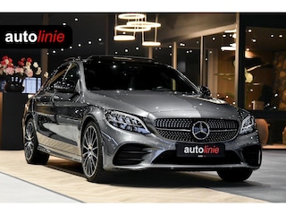 Mercedes-Benz C-klasse 200 AMG Night ed. Pano, ACC, Keyless, Leder, Camera, Sfeer, Dodeh, CarPlay!