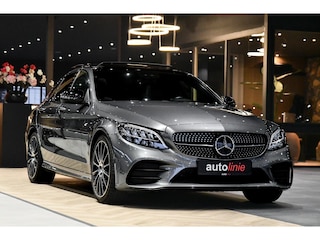 Mercedes-Benz C-klasse 200 AMG Night ed. Pano, ACC, Keyless, Leder, Camera, Sfeer, Dodeh, CarPlay!