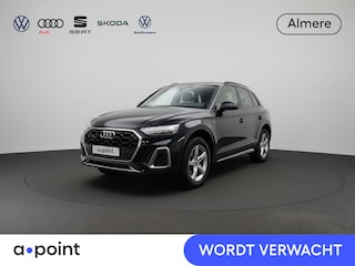 Audi Q5 50 TFSI e S edition 299 pk S-tronic | Navigatie | Parkeersensoren (Park assist) | Rondomzicht camera | Lederen bekleding | Stoelverwarming | S-Line |