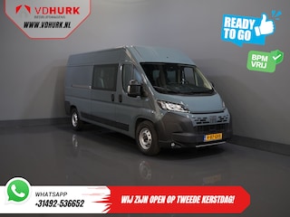 Fiat Ducato 2.2 MJ 180 pk Aut. L3H2 DC Dubbel Cabine BPM VRIJ! 6 Pers./ 2x Schuifdeur/ Climate/ 2.5t Trekverm./ Cruise/ Camera/ Trekhaak
