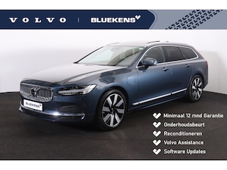 Volvo V90 T8 Recharge AWD Ultra Dark - Panorama/schuifdak - IntelliSafe Assist & Surround - 360º Camera - Harman/Kardon audio - Adaptieve LED koplampen - Verwarmde voorstoelen, stuur & achterbank - Parkeersensoren voor & achter - Elektr. bedienb. voorstoelen met geheugen - Geventileerde voorstoelen - Head up display - Extra getint glas - 19' LMV