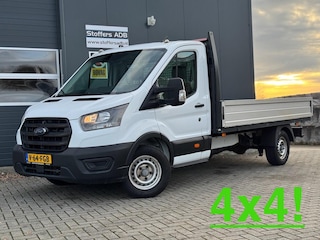 Ford Transit 350 2.0 TDCI 131pk L3 AWD 4x4 Pick-up | Trekhaak 2800KG | 3.66m laadbak | Airco | Cruise | Bluetooth | 1179KG laden