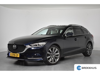 Mazda 6 Sportbreak 2.5 SkyActiv-G 194 Luxury | Trekhaak | Open Dak | Bose | 360 Camera | Hud | Cruise Adaptive | BLIS | Clima | Memory | Leder