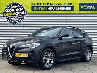 Alfa Romeo Stelvio 2.0 Turbo 200PK Automaat AWD Super Navigatie | Lederpakket met elektrische stoelen en geheugen | Stoel-Stuurwielverwarming