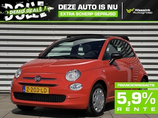 Fiat 500 Cabriolet I DEMO DEAL I Hybrid I Urban | Airco | Bluetooth