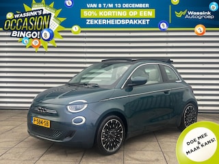 Fiat 500 42kWh 118pk Automaat Cabrio La Prima | Achteruitrijcamera | Cruise Control | Stoelverwarming | Apple Carplay / Android Auto | Navigatie