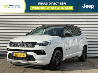 Jeep Compass 1.3T 4XE 240pk E-AWD Automaat S Unieke km stand | Navigatie | Camera | Leder | Stoel/Stuurwielverwarming | Stoel koeling
