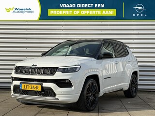 Jeep Compass 1.3T 4XE 240pk E-AWD Automaat S Unieke km stand | Navigatie | Camera | Leder | Stoel/Stuurwielverwarming | Stoel koeling