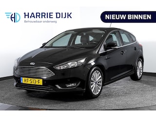 Ford Focus 1.0 Titanium 126 PK | Cruise | Voorruitverw. | PDC | NAV + App. Connect | ECC | Trekhaak | LM 17" |